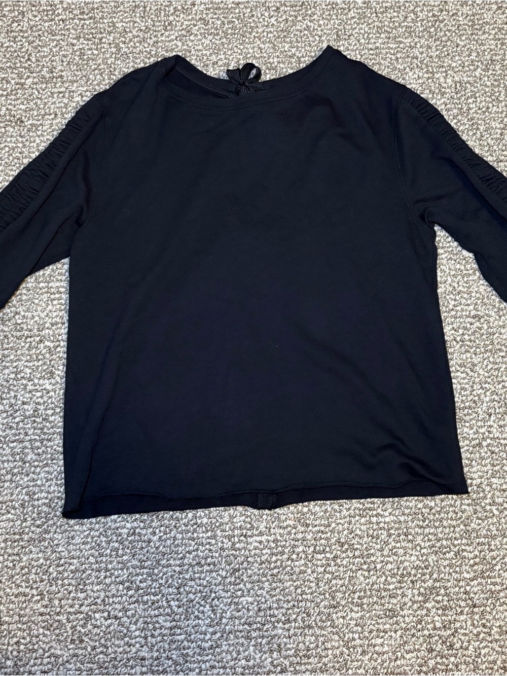 Sanctuary Black Long Sleeve Top with Back Tie